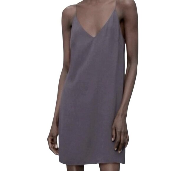 ARITZIA Wilfred Free Vivienne Slip Camisole Dress Spaghetti Strap Women’s S Gray - Picture 2 of 9